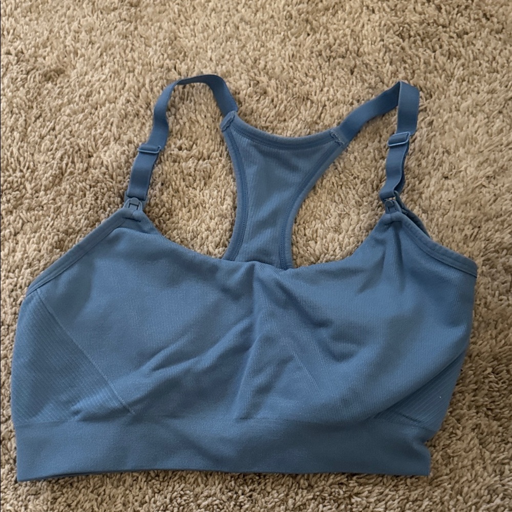 Blue Women's Maternity Bra